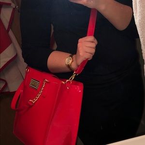 Betsey Johnson: Red tote bag
